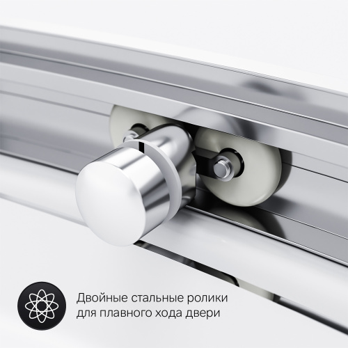 картинка W83G-333-095CT Like Round 95 Душевое ограждение Like Round 95x95,  стекло прозрачное, проф хром глян от магазина Сантехстрой