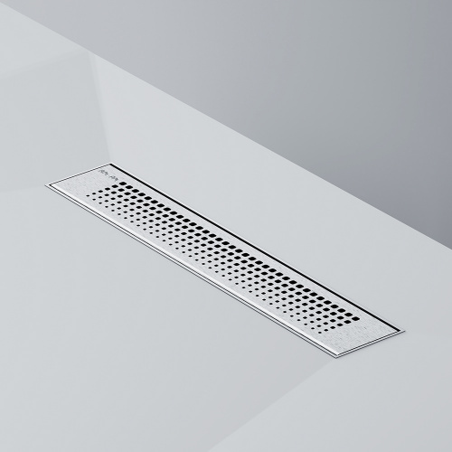 картинка W02SC-P11-040-01SB PrimeFlow Трап для душа линейный универс затвор Cut Gradient 40см цвет сталь мат от магазина Сантехстрой