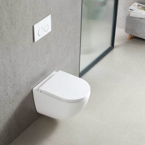 картинка Унитаз подвесной Tornado Bien VT1-51T, цвет белый, ультратонкое soft-close сиденье от магазина Сантехстрой