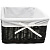 картинка Корзина для белья WasserKRAFT Alme 30x30x18 WB-150-M Коричневая от магазина Сантехстрой