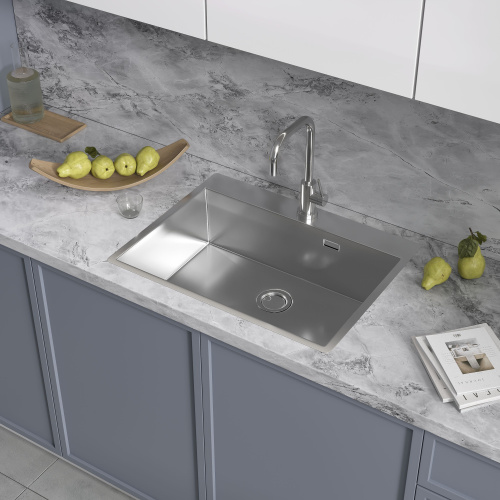 картинка Кухонная мойка Reflexion Iseo RX2265SS полированная сталь от магазина Сантехстрой