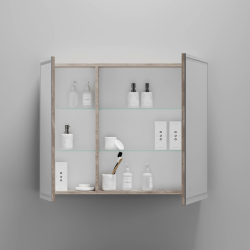 картинка Зеркальный шкаф для ванной комнаты Mirror Ceramica Nova mi90eg от магазина Сантехстрой