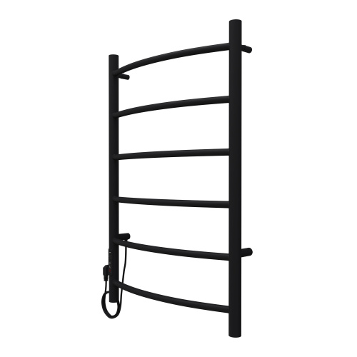 картинка Полотенцесушитель электрический AZARIO VERONA 500/800 6 секций, диммер слева, черный (AZ04758B) от магазина Сантехстрой