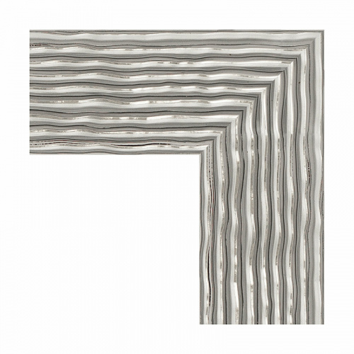 картинка Зеркало Evoform Definite 90х70 BY 3185 в багетной раме - Волна хром 90 мм от магазина Сантехстрой