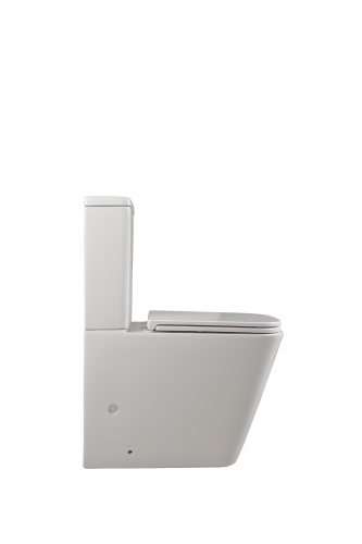 картинка Напольный унитаз-компакт безободковый Terminus Ватикан 610х365 белый от магазина Сантехстрой