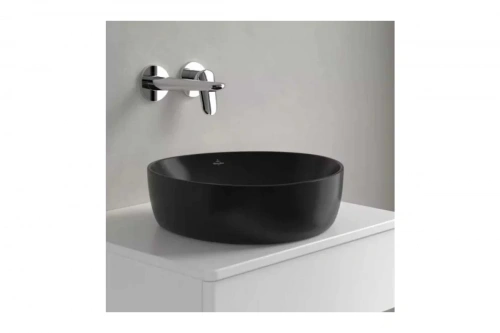 картинка Раковина накладная Villeroy & Boch Antao 400x395x145 мм, цвет Pure Black 4A72 40 R7 00337443 от магазина Сантехстрой