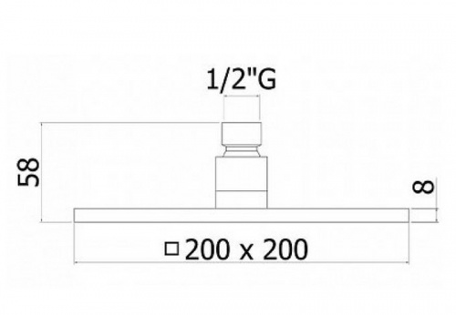 картинка Верхний душ Paffoni Syncro ZSOF075BO Белый матовый от магазина Сантехстрой