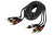 картинка Шнур 3 RCA - 3 RCA,  3м,  черный (GOLD) REXANT от магазина Сантехстрой
