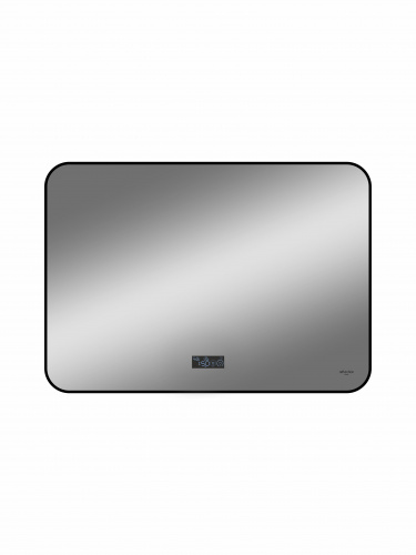 картинка Зеркало Reflection Shadow с фоновой подсветкой, сенсором, диммером, часами и подогревом 800х600 от магазина Сантехстрой