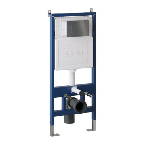 картинка Комплект 3 в 1: Grossman инсталляция 900.K31.01.000+клавиша 700.K31.04.42M.42M графит сатиновый+унитаз GR-4455BMSQ, 3 места от магазина Сантехстрой