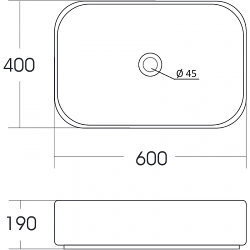 картинка Раковина-чаша Orange 60 B03-600W Белая глянцевая от магазина Сантехстрой