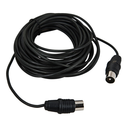 картинка Шнур ТВ гнездо - ТВ штекер,  длина 3 метра,  черный REXANT от магазина Сантехстрой