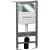 картинка Комплект унитаза с инсталляцией Ceramica Nova Metropol CN4002_1001CH_1000 с сиденьем Микролифт и клавишей смыва Хром глянцевый от магазина Сантехстрой