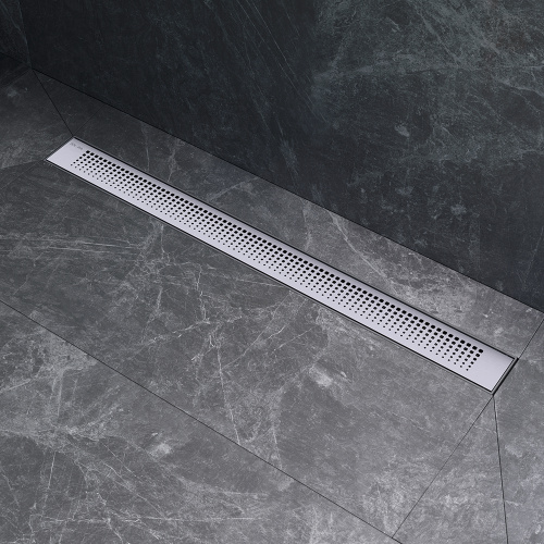 картинка W02SC-P11-080-01SB PrimeFlow Трап для душа линейный универс затвор Cut Gradient 80см цвет сталь мат от магазина Сантехстрой