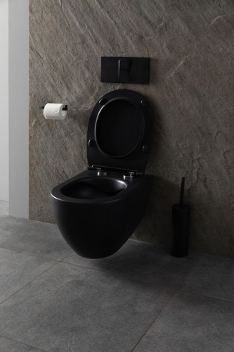 картинка Чаша подвесного унитаза Allen Brau Reality 4.32006.31 черный матовый от магазина Сантехстрой