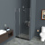 картинка Душевая дверь BelBagno Uno 110 UNO-B-12-40+70-C-Cr профиль Хром стекло прозрачное от магазина Сантехстрой