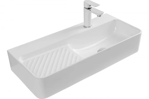 картинка Раковина керамическая подвесная Aquanet COMFORT-4 700x305x130 с отв.под смеситель, белый (326054) 00326054 от магазина Сантехстрой