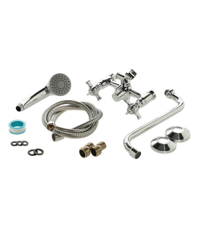картинка Смеситель для ванны/душа Agger Retro-X A1722200 с душевым набором от магазина Сантехстрой