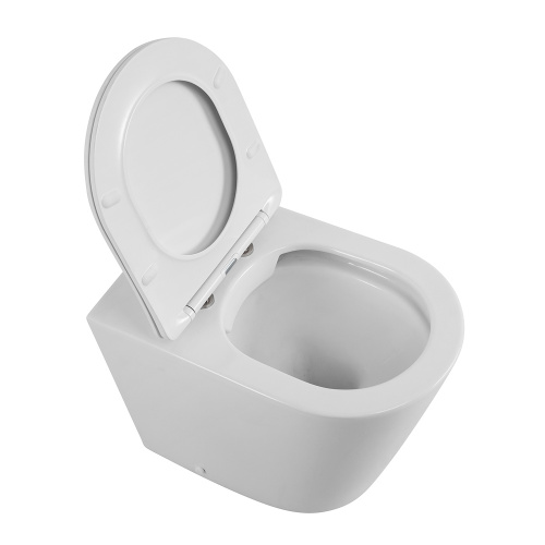 картинка Унитаз приставной безободковый с сиденьем BelBagno FLAY-R BB1003CBR/SC от магазина Сантехстрой