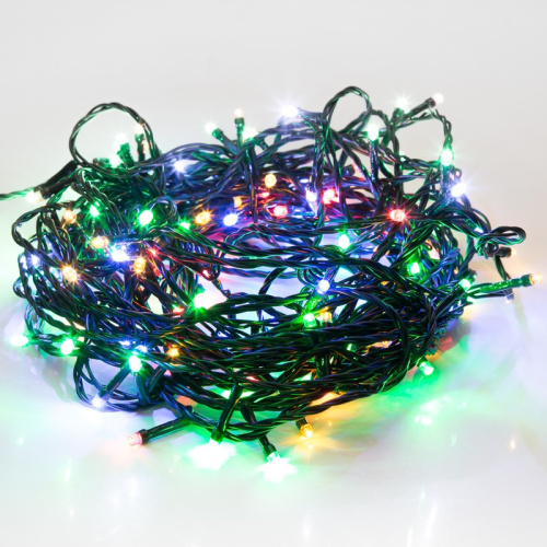 картинка Гирлянда Твинкл-Лайт 20 м,  темно-зеленый ПВХ,  160 LED,  цвет мультиколор от магазина Сантехстрой