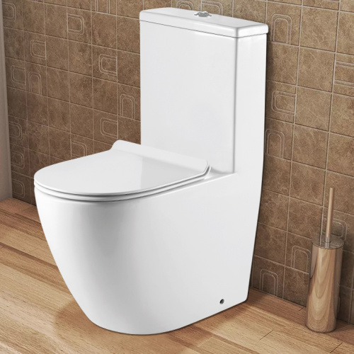 картинка Унитаз-моноблок AZARIO MORANO 680x370х830 напольный безободковый в комплекте с сиденьем дюропласт микролифт, белый (AZ-1001) от магазина Сантехстрой