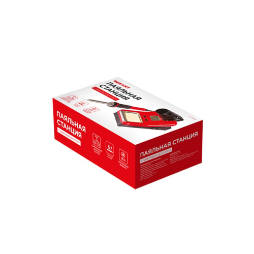 картинка Паяльная станция (паяльник),  модель R8906, с цифровым управлением,  48Вт,  230В,  160-480°C,  ЖК дисплей REXANT от магазина Сантехстрой