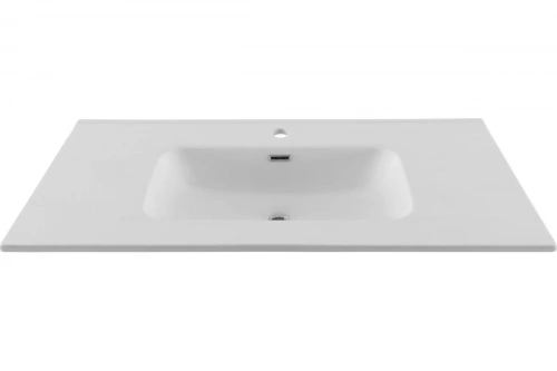 картинка Раковина-столешница Aquanet Flat 100 белый матовый 00330426 от магазина Сантехстрой