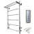 картинка Электрический полотенцесушитель Тругор ПЭК 6 П СП 80x40 с полкой Хром от магазина Сантехстрой