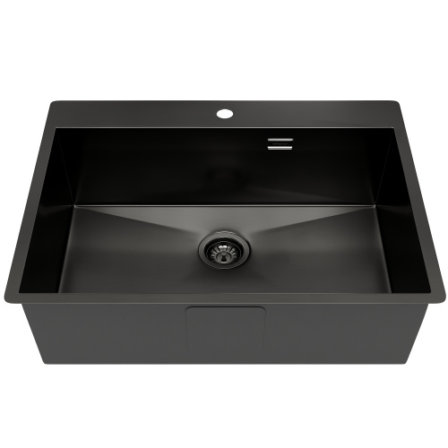 картинка Кухонная мойка Reflexion Iseo RX2265BL оружейная сталь от магазина Сантехстрой