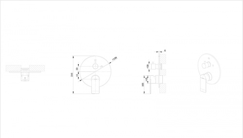 фото смеситель для душа bravat pb8369402bw-2-eng черный