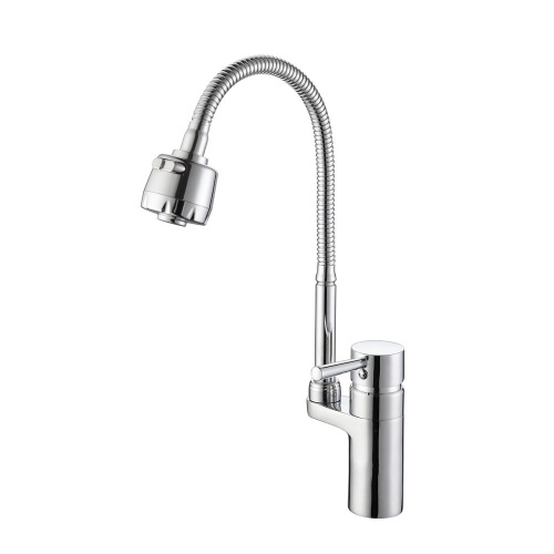картинка Смеситель для кухни с гибким изливом D-Lin D157315-T, хром от магазина Сантехстрой