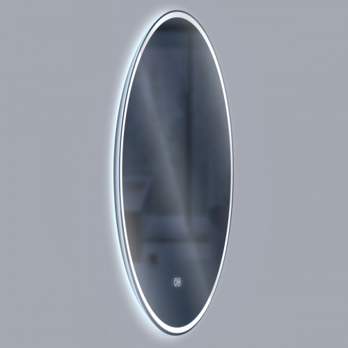 картинка Зеркало LED VLM-3DE800-2 800×800 c сенсорным выключателем и диммером, с функцией антизапотевания от магазина Сантехстрой