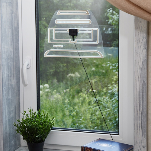 картинка Антенна комнатная «Активная» для цифрового телевидения DVB-T2, Ag-701 REXANT от магазина Сантехстрой