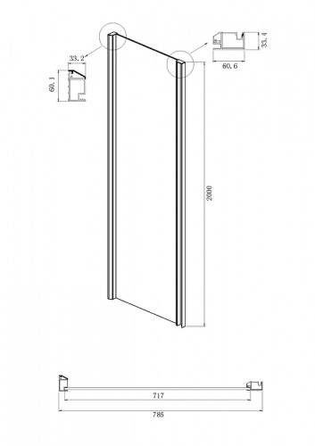 картинка Душевой уголок Ambassador Intense 160x80 110021105IX-80IX профиль Хром стекло прозрачное от магазина Сантехстрой
