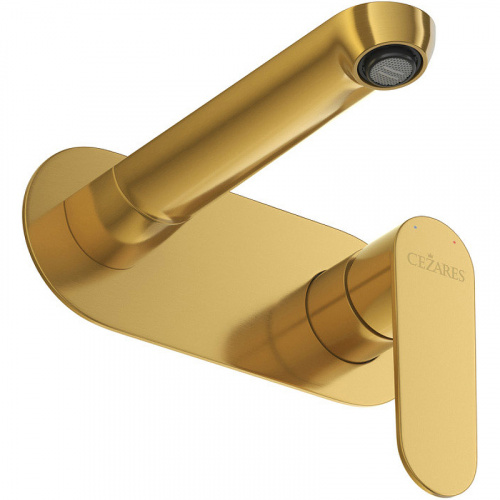 картинка Смеситель для раковины Cezares Stylus STYLUS-BLI1-BORO-W0 Брашированное золото от магазина Сантехстрой
