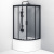 картинка W90G-401A090BT Душевое ограждение Gem Deep 1/4 Rond 90x90 стекло прозрачное, профиль черный матовый, магазин Сантехстрой являющийся официальным дистрибьютором в России картинка W90G-401A090BT Душевое ограждение Gem Deep 1/4 Rond 90x90 стекло прозрачное, профиль черный матовый, от магазина Сантехстрой