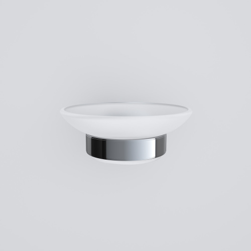 картинка A7434200 Sense L, Стеклянная мыльница с настенным держателем, хром от магазина Сантехстрой