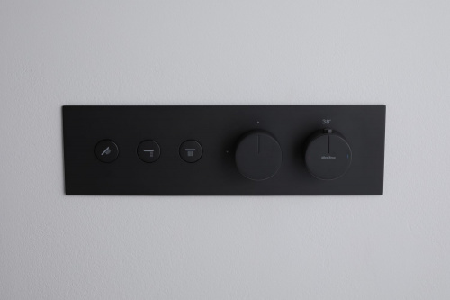 фото смеситель для ванны allen brau liberty 5.33003-31 (с внутренней частью) черный матовый