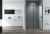 картинка Душевая дверь Cezares Urban 130 URBAN-B-12-130-C-NERO профиль Черный матовый стекло прозрачное от магазина Сантехстрой