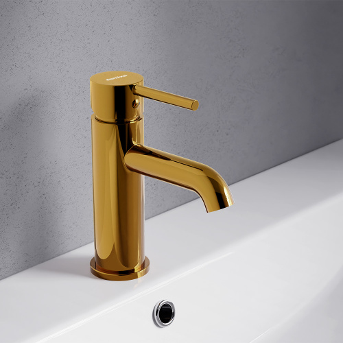 картинка 360210600 Scandinavian Pure, смеситель для умывальника, золото от магазина Сантехстрой