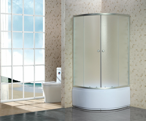 картинка Душевой уголок Niagara Eco 80х80 NG-005-14 профиль Хром матовый стекло матовое от магазина Сантехстрой