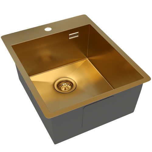 картинка Кухонная мойка Reflexion Iseo RX2240GD брашированное золото от магазина Сантехстрой