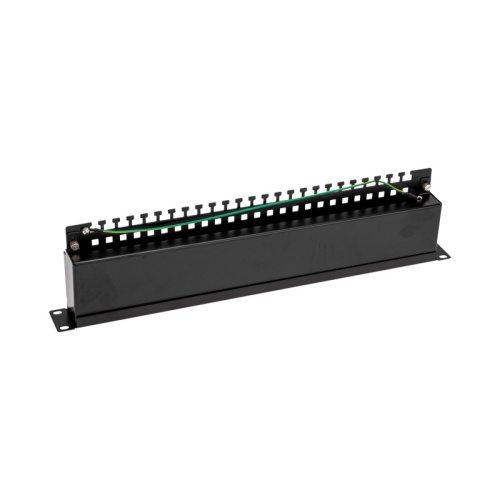 картинка Панель коммутационная 19",  1U,  24 порта, STP,  RJ-45, CAT 5e REXANT PRO от магазина Сантехстрой