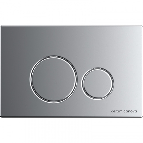 картинка Комплект унитаза с инсталляцией Ceramica Nova Metric CN3007_1001M_1000 с сиденьем Микролифт и клавишей смыва Хром матовый от магазина Сантехстрой