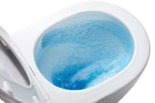 картинка Унитаз подвесной Azario Grado 370х490х360 безободковый, с системой антивсплеск (Торнадо) в комплекте с сидением микролифт (AZ-0046-UQ) от магазина Сантехстрой