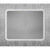 картинка Зеркало Art&Max Genova AM-Gen-900-800-DS-F-White 90х80 с подсветкой, белый матовый от магазина Сантехстрой