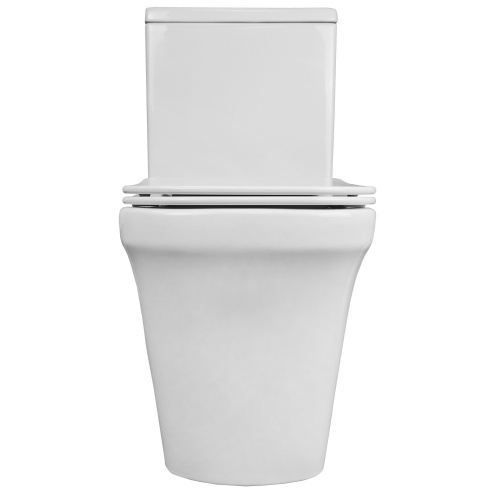 картинка Унитаз напольный Azario Candy 370х620х780 безободковый, в комплекте с бачком и сиденьем микролифт (AZ-1503B) от магазина Сантехстрой