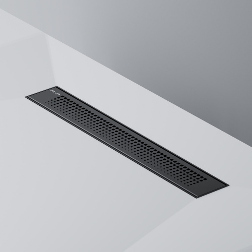 картинка W02SC-P11-050-01BM PrimeFlow Трап для душа линейный универс затвор Cut Gradient 50см цвет черн мат от магазина Сантехстрой