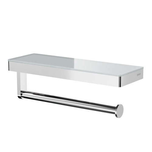 картинка Полка и держатель для полотенца Black&White 9603c от магазина Сантехстрой
