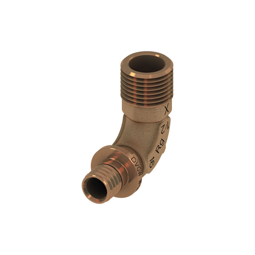 картинка Уголок соединительный, TECE, TECEflex, 20 х 3/4'' Н, с ниппелем, бронза от магазина Сантехстрой